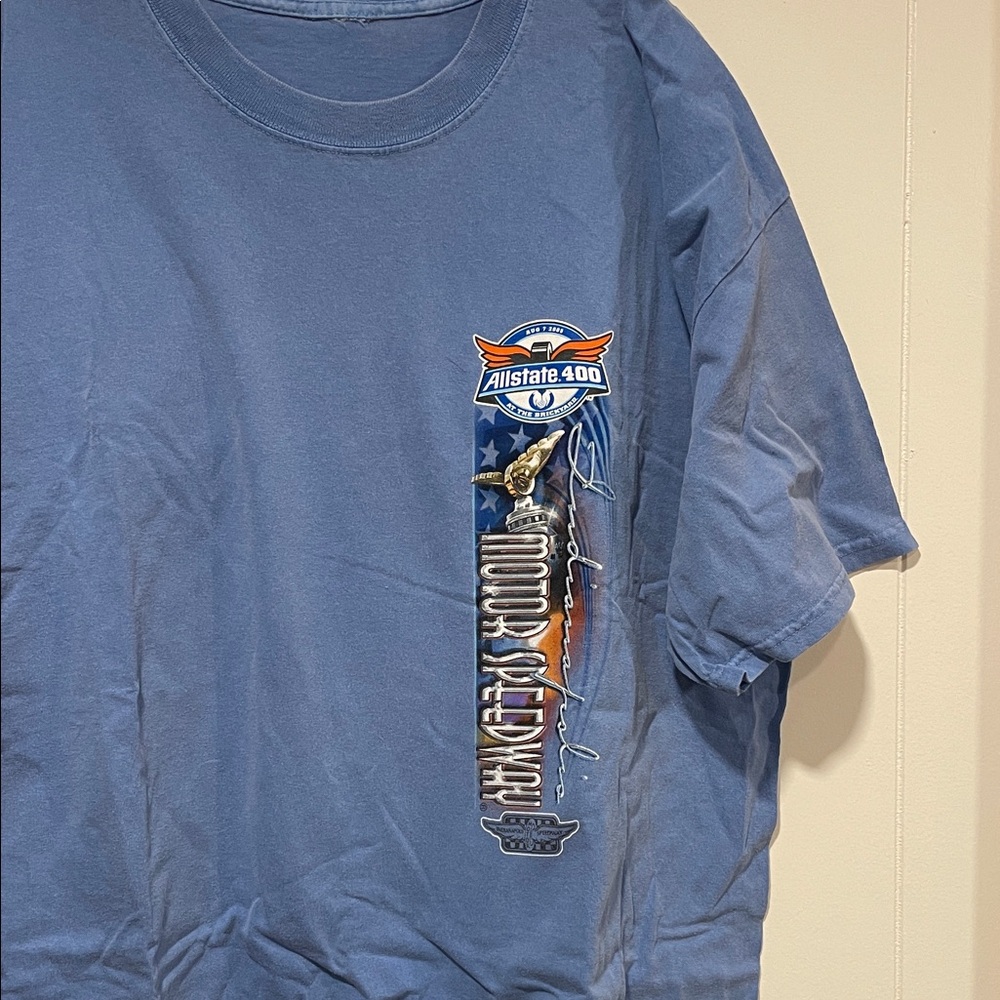 Motor Speedway Blue Graphic Men's T-Shirt